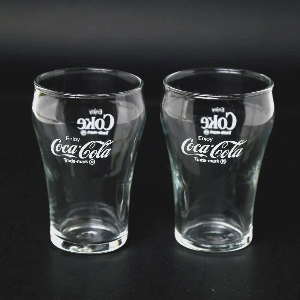 COCA-COLA Coke‎ Glasses Small Glass White Lettering